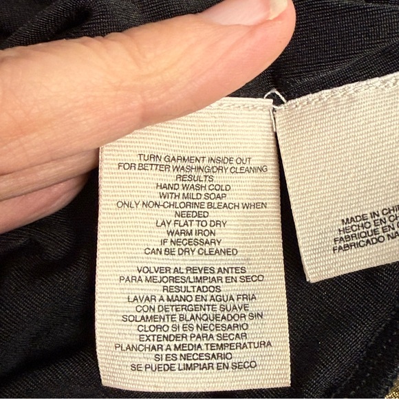 Rachel Roy Gold Metallic Blouse Large Dolman Sleeve Glam Top - Picture 7 of 8